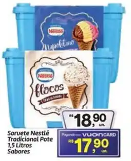 Fort Atacadista Sorvete Nestlé Tradicional Pote Sabores oferta