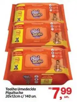 Fort Atacadista Toalha Umedecida Piquitucho 20x12cm c/140 un. oferta