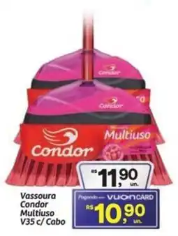 Fort Atacadista Vassoura Condor Multiuso V35 c/ Cabo oferta