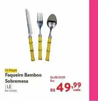 Le Biscuit Faqueiro Bamboo Sobremesa Le oferta