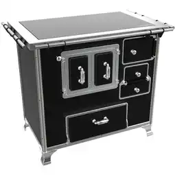 Benoit Fogão a Lenha Venâncio Número 2 Chaminé Lado Esquerdo Chapa Vitrocerâmica oferta