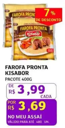 Assaí Atacadista Farofa pronta kisabor oferta