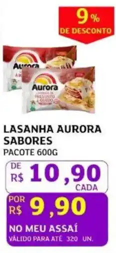 Assaí Atacadista Lasanha aurora sabores oferta