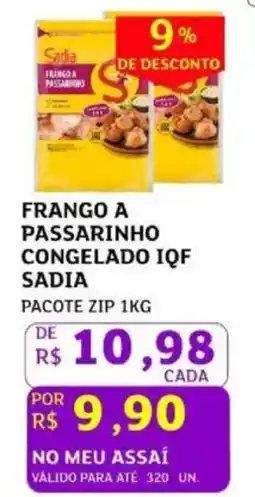 Assaí Atacadista Frango a passarinho congelado iqf sadia oferta