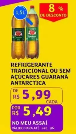 Assaí Atacadista Refrigerante tradicional ou sem açúcares guaraná antarctica oferta