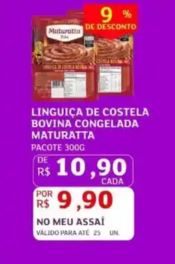 Assaí Atacadista Linguiça de costela bovina congelada maturatta oferta