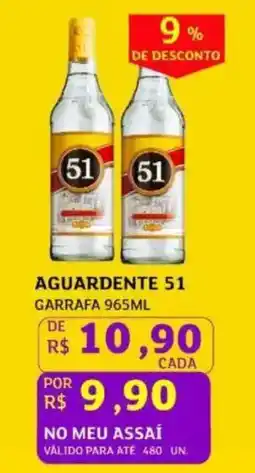 Assaí Atacadista Aguardente 51 oferta