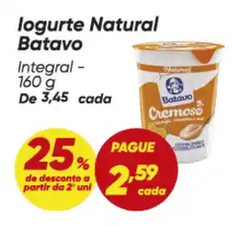Dia logurte Natural Batavo Integral oferta