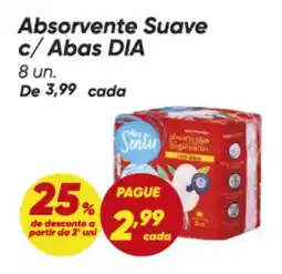 Dia Absorvente Suave c/ Abas DIA oferta