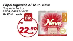 Dia Papel Higiênico c/ 12 un. Neve oferta