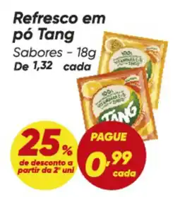 Dia Refresco em pó Tang Sabores oferta