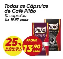 Dia Todas as Cápsulas de Café Pilão 10 capsulas oferta