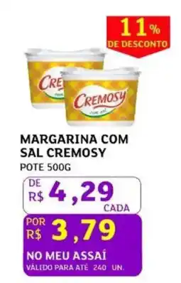 Assaí Atacadista Margarina com sal cremosy pote oferta