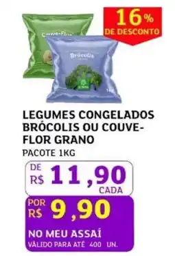 Assaí Atacadista Legumes congelados brócolis ou couve- flor grano oferta