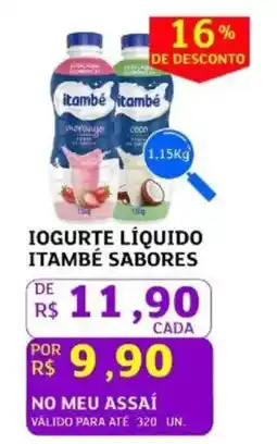 Assaí Atacadista Iogurte líquido itambé sabores oferta