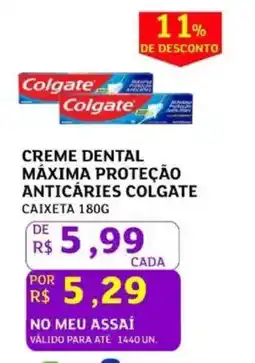 Assaí Atacadista Creme dental máxima proteção anticáries colgate oferta