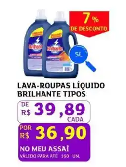 Assaí Atacadista Lava-roupas líquido brilhante tipos oferta