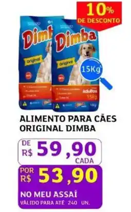 Assaí Atacadista Alimento para cães original dimba oferta