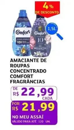 Assaí Atacadista Amaciante de roupas concentrado comfort fragrâncias oferta