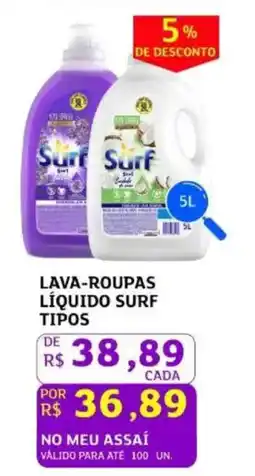 Assaí Atacadista Lava-roupas líquido surf tipos oferta