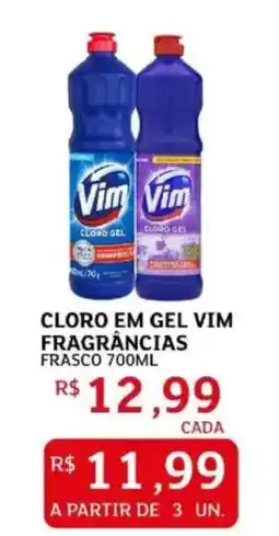 Assaí Atacadista Cloro em gel vim fragrâncias frasco oferta