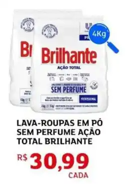 Assaí Atacadista Lava-roupas em pó sem perfume ação total brilhante oferta