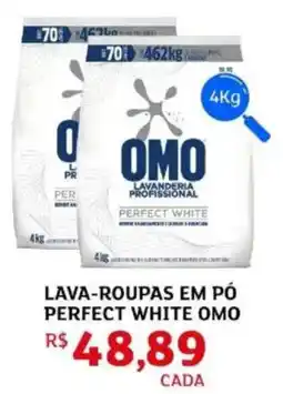 Assaí Atacadista Lava-roupas em pó perfect white omo oferta