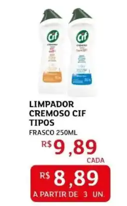 Assaí Atacadista Limpador cremoso cif tipos frasco oferta
