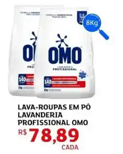 Assaí Atacadista Lava-roupas em pó lavanderia profissional omo oferta