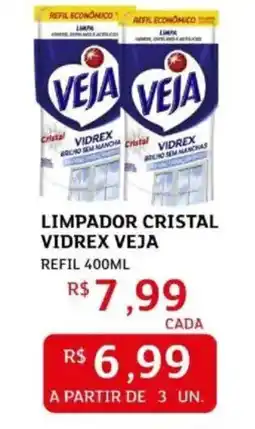 Assaí Atacadista Limpador cristal vidrex veja refil oferta
