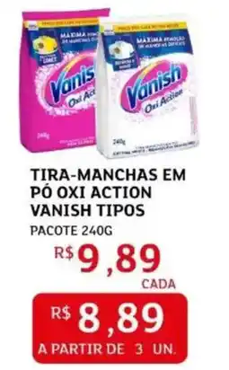 Assaí Atacadista Tira-manchas em pó oxi action vanish tipos pacote oferta