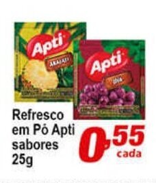 Refresco em po Apti sabores 25g