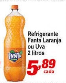 Ricoy Supermercados Refrigerante Fanta Laranja ou Uva 2L oferta