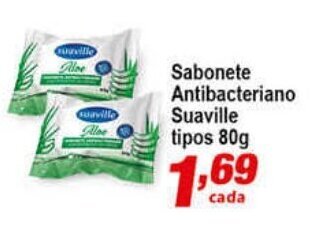 Ricoy Supermercados Sabonete Antibacteriano Suaville tipos 80g oferta