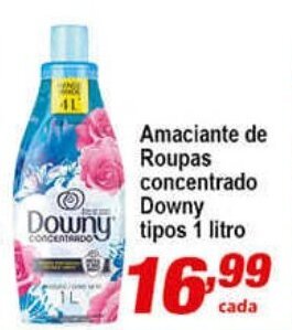 Ricoy Supermercados Amaciante de Roupas concentrado Downy tipos 1L oferta