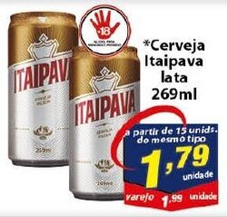 Vencedor Atacadista Cerveja Itaipava lata 269ml oferta