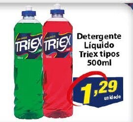 Vencedor Atacadista Detergente Liquido Triex tipos 500ml oferta