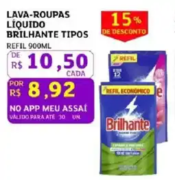 Assaí Atacadista Lava-roupas líquido brilhante tipos oferta