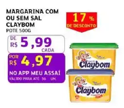 Assaí Atacadista Margarina com ou sem sal claybom oferta