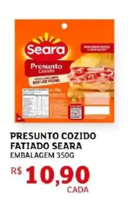 Assaí Atacadista Presunto cozido fatiado seara embalagem oferta