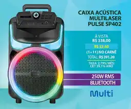 Lojas Cem Caixa acústica multilaser pulse sp402 oferta