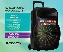 Lojas Cem Caixa acústica polyvox xc715t oferta