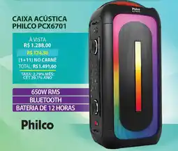 Lojas Cem Caixa acústica philco pcx6701 oferta