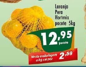 Vencedor Atacadista Laranja pera Hortmix pacote 5kg oferta