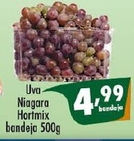 Vencedor Atacadista Uva Niagara Hortmix bandeja 500g oferta