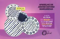Lojas Cem Aparelho de jantar oxford margaridas oferta