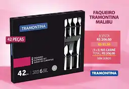 Lojas Cem Faqueiro tramontina malibu oferta