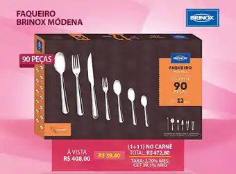 Lojas Cem Faqueiro brinox modena oferta
