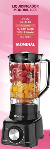 Lojas Cem Liquidificador mondial l900 oferta