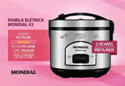 Lojas Cem Panela elétrica mondial 43 oferta